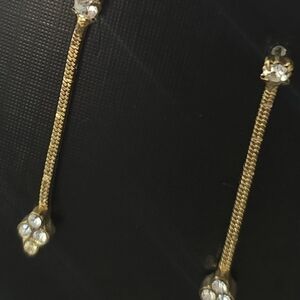 SWING CHAIN CUBIC CIRCONIA CASUAL TO DRESS EARRINGS